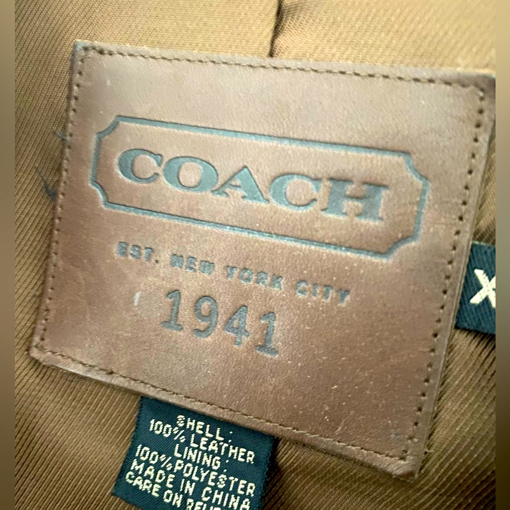 Coach leather jacket - Picture 3 of 8